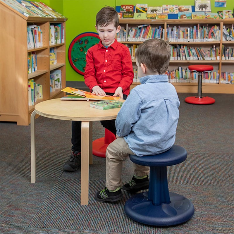 KORE DESIGN LLC KORE Design Wobble Stool Chair, Girls + Boys Kid Desk Stools, Ergonomic Small Office Chairs, Flexible Seating for Active Kids, ADD/ADHD, Classroom, School, Home, Preschool (12in), Age 4-5 yrs, Red - Image 4